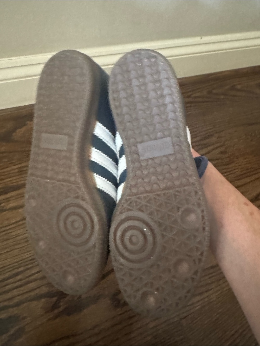 adidas Navy and White Mary Jane Strap Sneakers- never worn - Picture 6 of 7